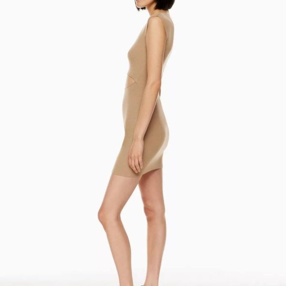 Aritzia Wilfred Free Cut-Out Knit Mini Dress Knit cut-out mini dress - Picture 4 of 10